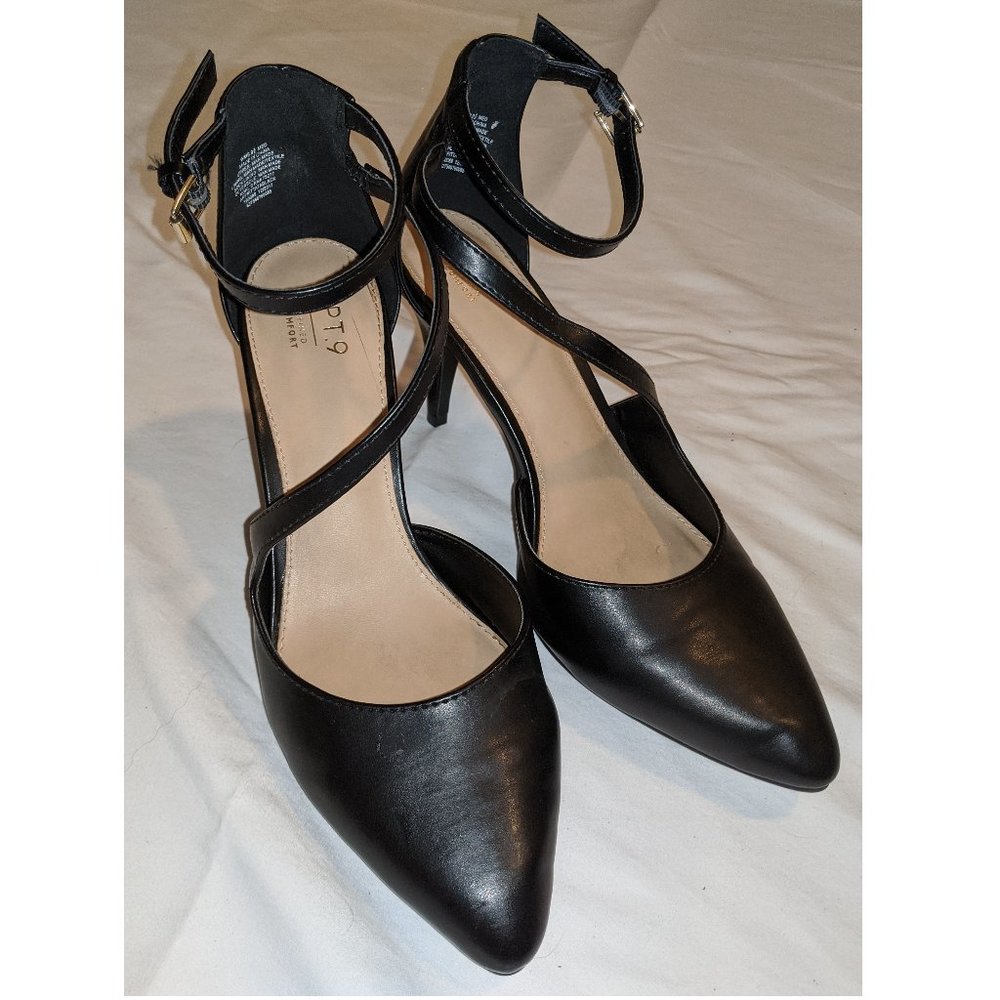 Apt. 9 Black Leather Heels